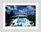 Übergroßer Pool in Palm Beach Oversize C Print in Weiß von Slim Aarons 1