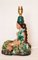 Glasierte Keramik Meerjungfrau Tischlampe, 1940er 2