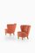 Swedish Easy Chairs in the Style of Otto Schulz, 1940s, Set of 2 2