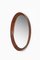 Swedish Round Mirror in Teak from Glas & Trä Hovmantorp, 1962 2