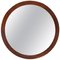 Swedish Round Mirror in Teak from Glas & Trä Hovmantorp, 1962 1