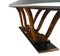 Expandable Art Deco Dining Table, Walnut and Black Lacquer, France, circa 1930, Image 8