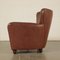 Italian Spring Foam and Leatherette Armchair, 1950s 10