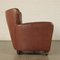 Italian Spring Foam and Leatherette Armchair, 1950s 3