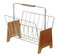 Scandinavian Modern Teak & Brass Magazine Rack, Image 6