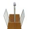 Scandinavian Modern Teak & Brass Magazine Rack, Image 3