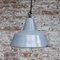 Vintage Industrial Gray Enamel Pendant Lamp from Philips, 1950s 5