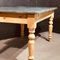 Table de Ferme en Pin avec Tiroir et Plateau Peint en Farrow & Ball 13