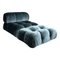 Blue Velvet Camaleonda Modular Sofa by Mario Bellini for B&B Italia / C&B Italia, 1976, Set of 7 11