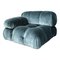 Blue Velvet Camaleonda Modular Sofa by Mario Bellini for B&B Italia / C&B Italia, 1976, Set of 7 12