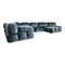 Blue Velvet Camaleonda Modular Sofa by Mario Bellini for B&B Italia / C&B Italia, 1976, Set of 7 5