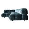 Blue Velvet Camaleonda Modular Sofa by Mario Bellini for B&B Italia / C&B Italia, 1976, Set of 7, Image 6