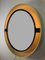 German Space Age White & Brown Plastic Swivel Backlit Mirror with Chrome Details from Allibert, 1960s 4
