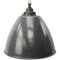 Industrial Light Grey Enamel and Cast Iron Pendant Lamp 1