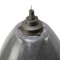 Lámpara colgante industrial de hierro fundido y esmalte gris claro, Imagen 5