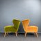 German Moss Green & Mustard Cocktail Chairs, 1950s, Set of 2, Image 2