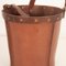 Vintage Brown Leather Paper Basket 10