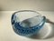 Blue Murano Bubble Glass Ashtray from Seguso, 1950s 1