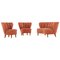 Swedish Seating Group in the Style of Otto Schulz, 1940s, Set of 3, Image 1