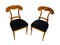 Biedermeier Shovel Chairs, Cherry Veneer, South Germany, 1820s, Set of 4 3