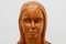 Escultura de busto francesa Marianne en forma de diosa de la libertad de madera maciza, años 60, Imagen 7