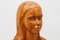 Escultura de busto francesa Marianne en forma de diosa de la libertad de madera maciza, años 60, Imagen 2