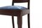 Art Deco Dining Chairs with Blue Seat, Set of 6 8