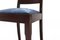 Art Deco Dining Chairs with Blue Seat, Set of 6, Image 8