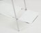 Bauhaus Chrome Flower Stand & Side table with White Opaline Glass, 1930s 10