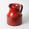 Roter Vintage Keramikkrug aus Keramik von Aldo Londi für Bitossi, 1970er 4