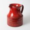 Vintage Rimini Red Ceramic Jug by Aldo Londi for Bitossi, 1970s 4