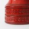 Roter Vintage Keramikkrug aus Keramik von Aldo Londi für Bitossi, 1970er 6