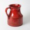 Roter Vintage Keramikkrug aus Keramik von Aldo Londi für Bitossi, 1970er 5