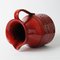 Roter Vintage Keramikkrug aus Keramik von Aldo Londi für Bitossi, 1970er 7