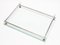Vintage Art Deco Glass and Chrome Plated Tray, 1930s, Image 3
