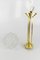 Art Deco Brass and White Frosted Glass Pendant Light, Image 16