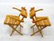 Wooden Folding Chairs, 1970s, Set of 2 3