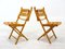 Wooden Folding Chairs, 1970s, Set of 2 5