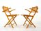 Chaises Pliantes en Bois, 1970s, Set de 2 2