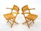 Wooden Folding Chairs, 1970s, Set of 2 6