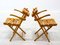 Wooden Folding Chairs, 1970s, Set of 2 4