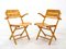 Wooden Folding Chairs, 1970s, Set of 2 1