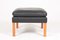 Mid-Century Leather Stool by Børge Mogensen for Fredericia, 1990s 2