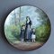 Antique Hand-Painted Porcelain AH 1877 Plate by A.H. for L & Cie France, Image 1