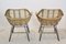 Set of Dutch Wicker & Steel Chairs 3