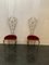 Chaises de Salon Mid-Century en Fer Forgé et Dossier à Dorures à Dossier Haut Doré, 1950s, Set de 2 2