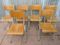 Chaises d'Ecole Vintage Industrielles, Set de 6 1