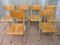 Vintage Industrial School Chairs, Set of 6, Image 1