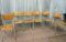 Chaises d'Ecole Vintage Industrielles, Set de 6 6