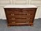 French Mahogany Chest of Drawers with Marble Top, Image 1